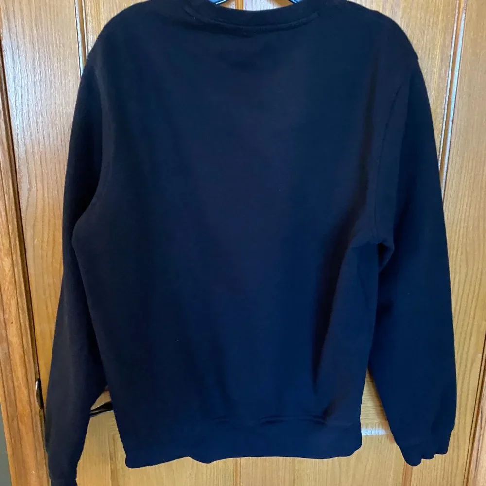 Authentic VERSACE JEANS logo mens’s crew-neck sweatshirt-Black NWOT - Picture 11 of 15